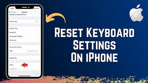 How To RESET Keyboard Dictionary On iPhone !