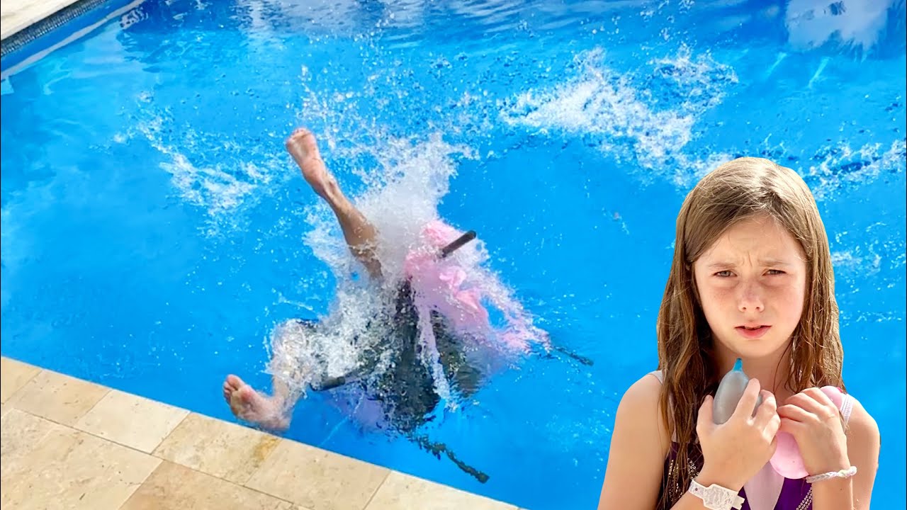 How my 9 year old SAVED her Dad from drowning!! 😮 - YouTube