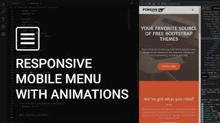 How to make a Responsive Header With CSS Animations