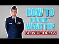 Dress Tutorial: How to Properly Wear Your Service Dress - YouTube