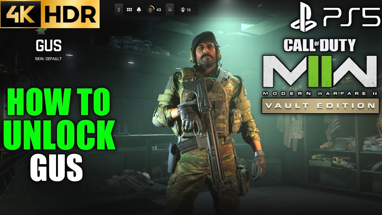 How to Unlock Gus MW2 Gus Unlock How to Get Gun MW2 Gus How to