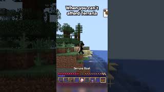 when you can't afford terraria...