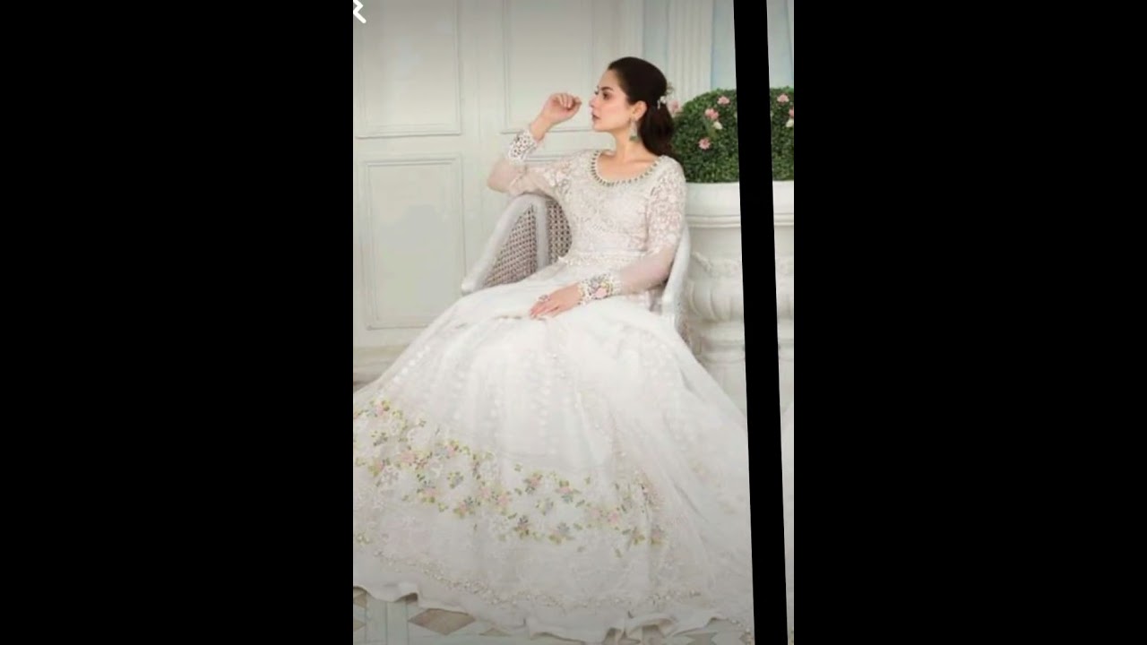 beautiful white maxi Designs # viralvideo # viralshort # youtubeshorts