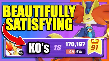 FLAME CHARGE DELPHOX the most SATISFYING and BEAUTIFUL BUILD to Play | Pokemon Unite