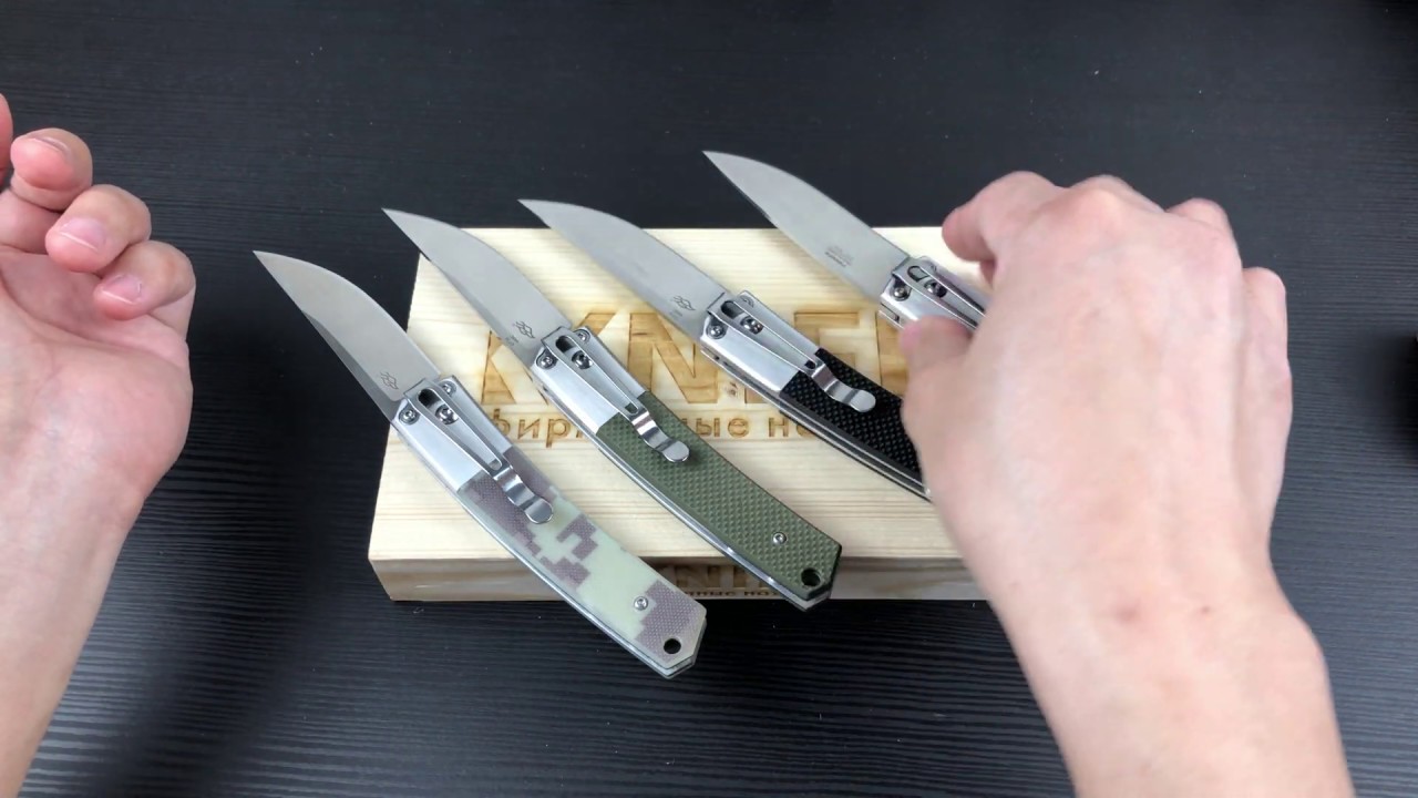 Автоматические ножи G7361 от Ganzo и Нож "Firebird F7211-BK" 440C Black G-10 от Ganzo