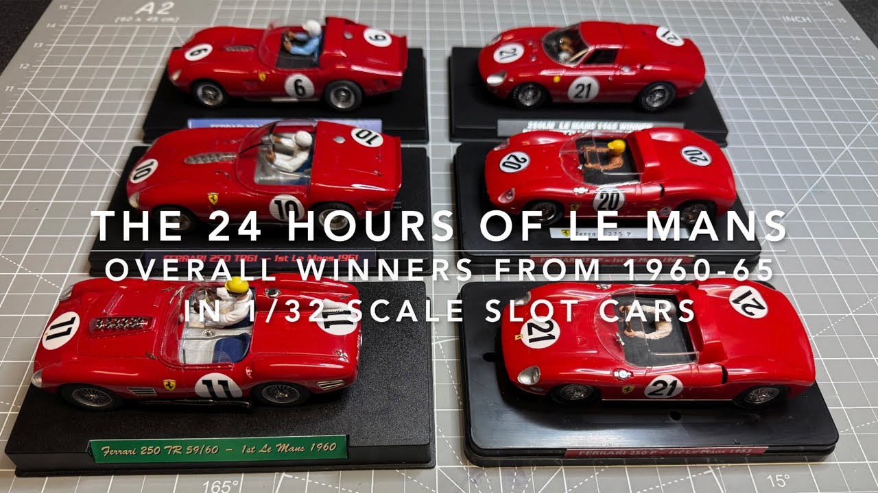 Le Mans Overall Winners from 1960-1965 in 1/32 Scale Slot Cars 