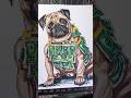 Pendrawing stickman speed MONEY MONEY PUGGY #drawing #shorts #brainrot #stealabrainrot #art