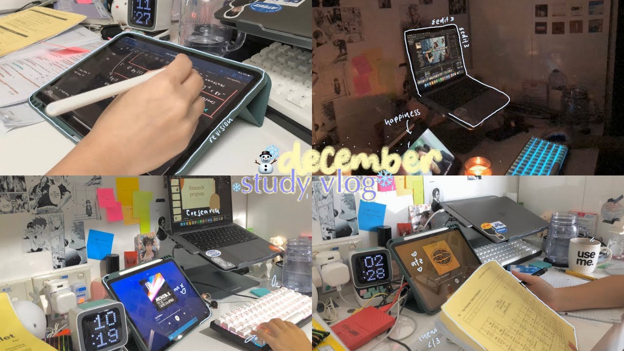 🎄☃️ december study vlog