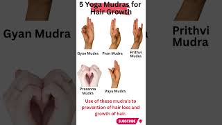 5 Yoga Mudras for Hair Growth #shorts #viral #yoga