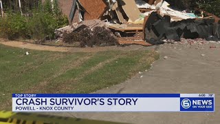 Passenger recalls car crashing into Powell home