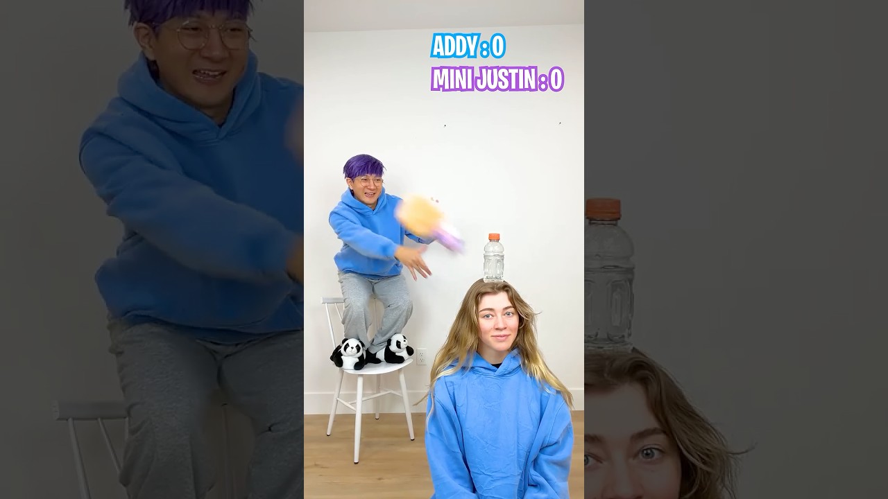 Throw Challenge with SIBLINGS! 🤣 #LankyBox #shorts