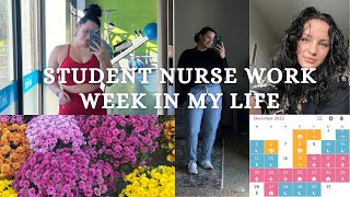 WEEK IN THE LIFE OF AN ABSN STUDENT | Working full time, night shift & clinicals