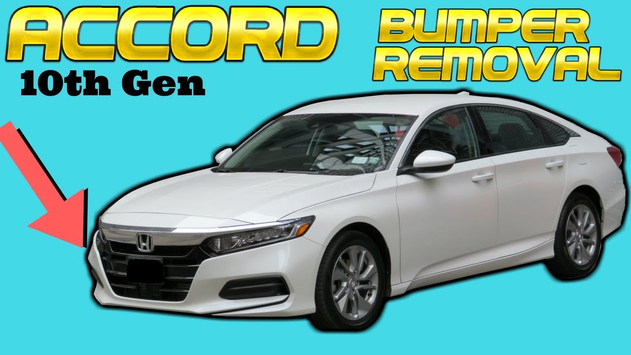 2018 Honda Accord Front Bumper Cover Removal How to Remove Replace