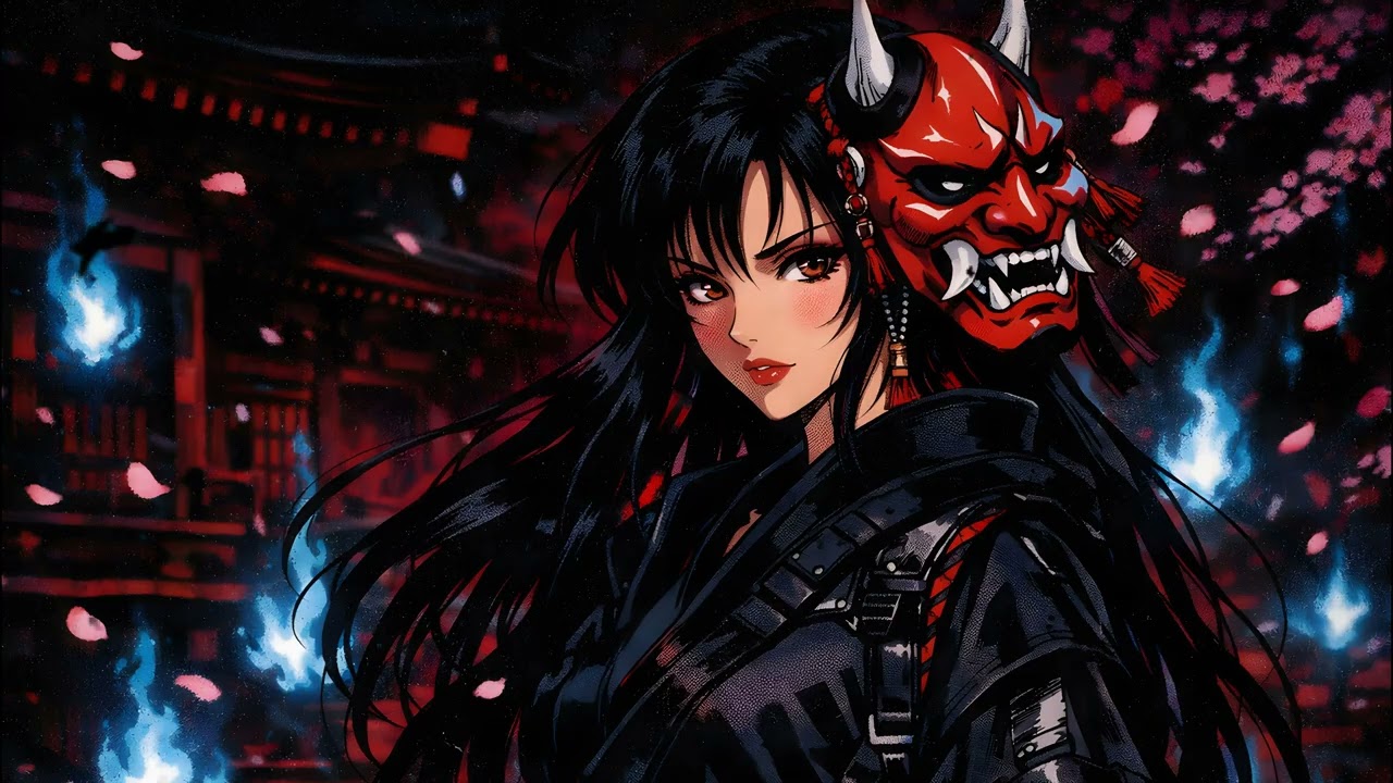 DOLLRIOT - Oni Mask (Маска Они) 👺🥀 | Darkwave / Japanese Aesthetic Post-Punk