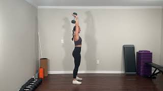 Exercise Library: Standing Dumbbell Overhead Tricep Extensions