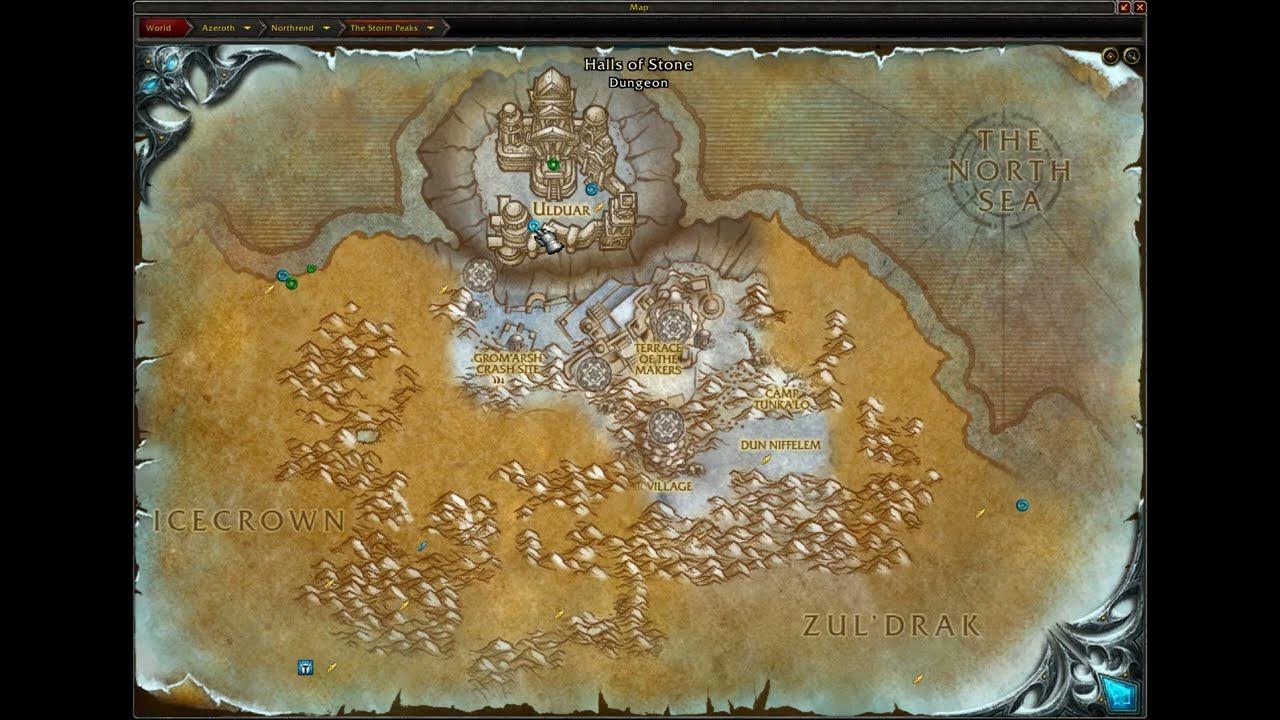 Halls of Stone Entrance WoW Dungeon Location YouTube