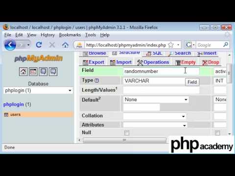 PHP Tutorials: Register & Login: Email activation (Part 1)