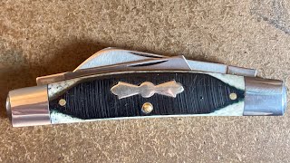 Queen City Cutlery #32 Big Congress D-2 Tool Steel 4" closed Pocket Knife Made in USA