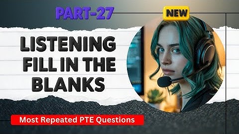 PTE Listening Fill in The Blanks | Timer and Answers | Real Exam Questions OCTOBER 2025