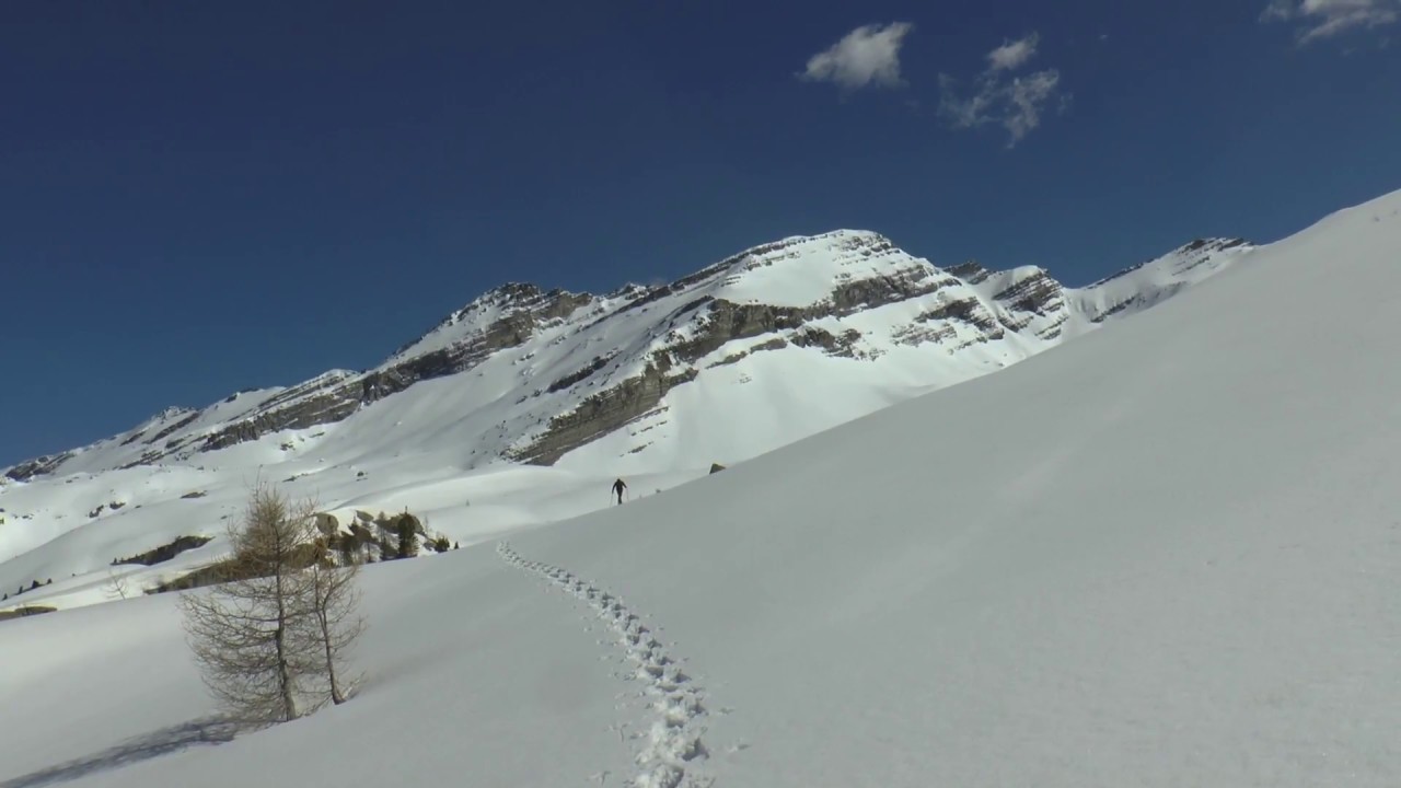 Tête de l'Estrop - face nord par le Laverq.