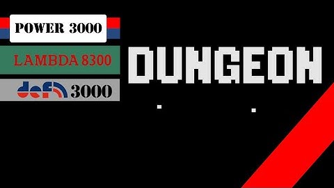 Lambda 8300 - Demo program "Dungeon Title with blood/water effect"