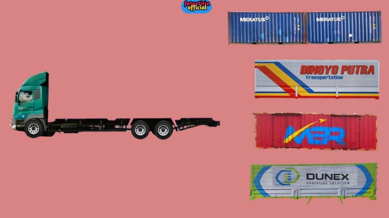 MENEBAK GAMBAR DENGAN BENAR !! KONTAINER DUNEX, TRUCK TRAILER INI, CARI ...