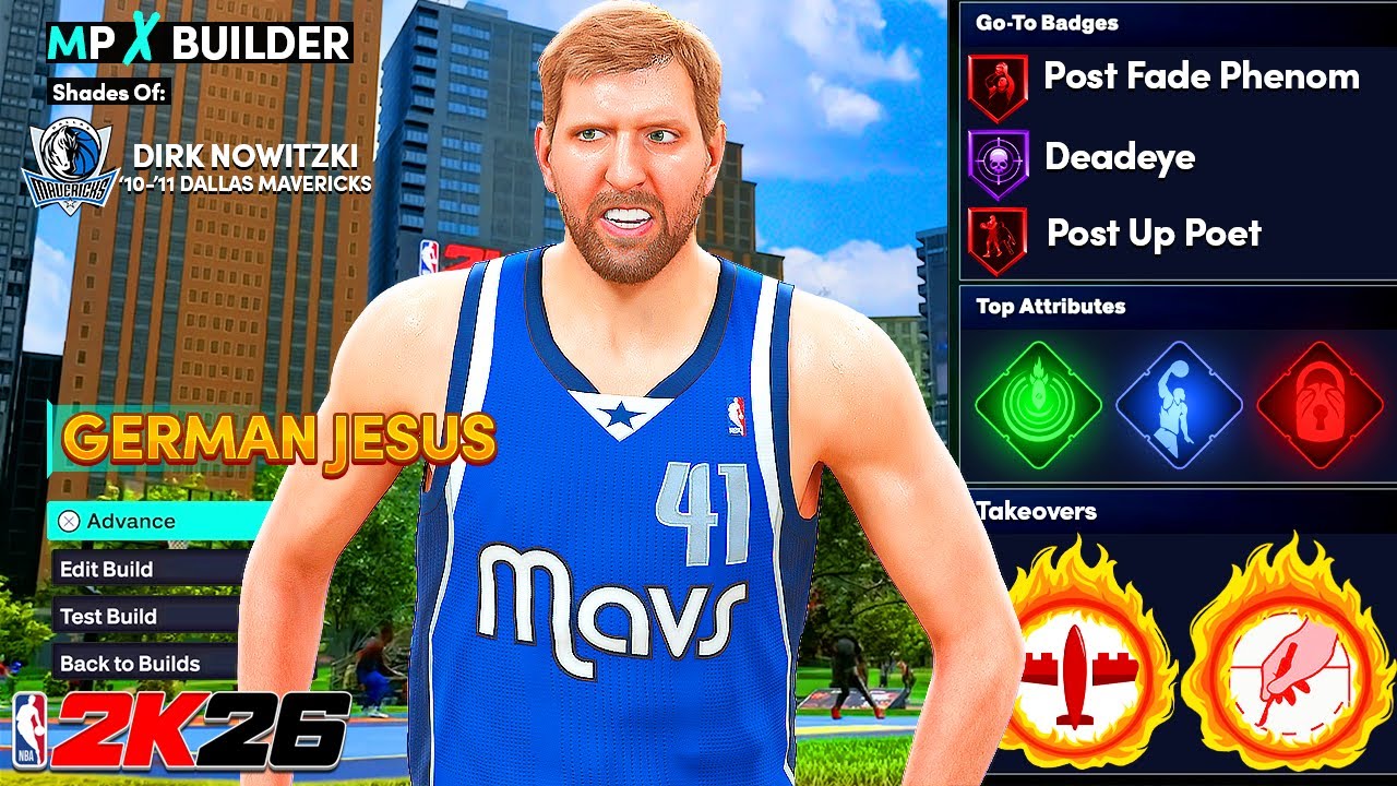 This Dirk Nowitzki Build is a Post Scoring Nightmare in NBA2K26