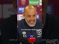 Nuno explains his passion for horse riding 🐎   #football  #westham  #shorts