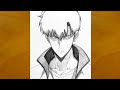 How To Draw Sung Jinwoo Step By Step Solo Leveling Sketch Easy Anime Drawing