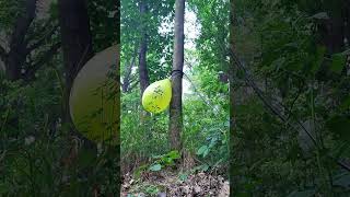 Hose2Pop - 12 Minecraft Green Balloon Blow To Pop By Hose