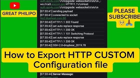 How to export HTTP CUSTOM premium files