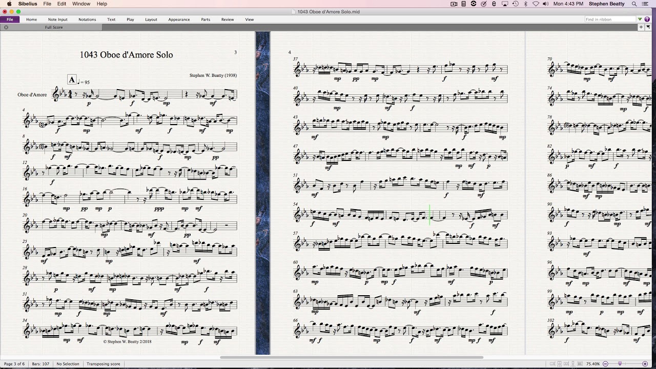 1043 Oboe d'Amore Solo YouTube