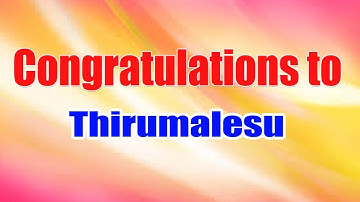 Congratulations to Mr. Thirumalesu for Clearing Micrisoft Python Certification (98 - 381) with 93%