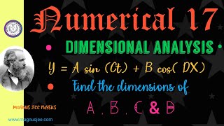 Numerical 17 • Dimensional Analysis •