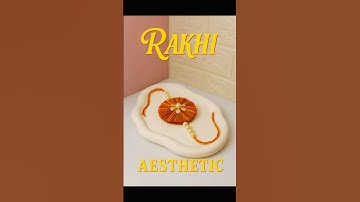 Beautiful Handmade Rakhi | Easy Rakhi Making at Home |Rakhi Aesthetic Design #shorts #rakhigiftideas