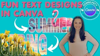 Text Designs in Canva