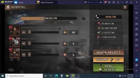 State Of Survival (SOS) Full AutoHealing via Bluestacks