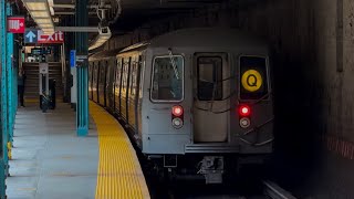 NYC Subway: RARE Concourse R68 Transfer and R68A Mixed Consist Running on the (Q) Line
