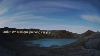 Wo ai ni que pu neng cai yi ci