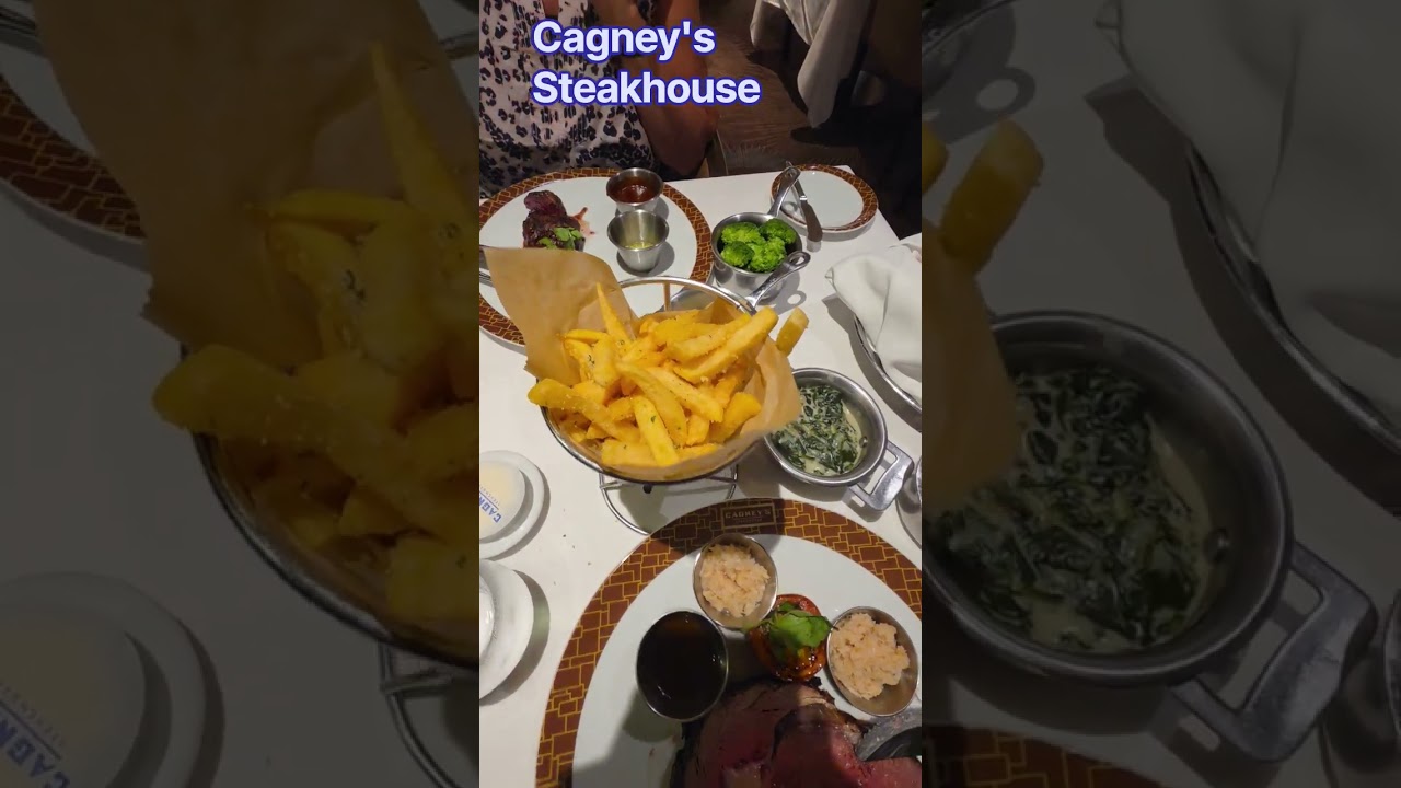 LAST SUPPER 🍽 Cagney's Steakhouse on the Norwegian Bliss Cruise 🛳 😎 Shabbat Shalom