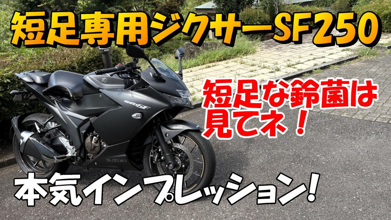 The Gixxer SF250 is born for short-legged riders! - YouTube