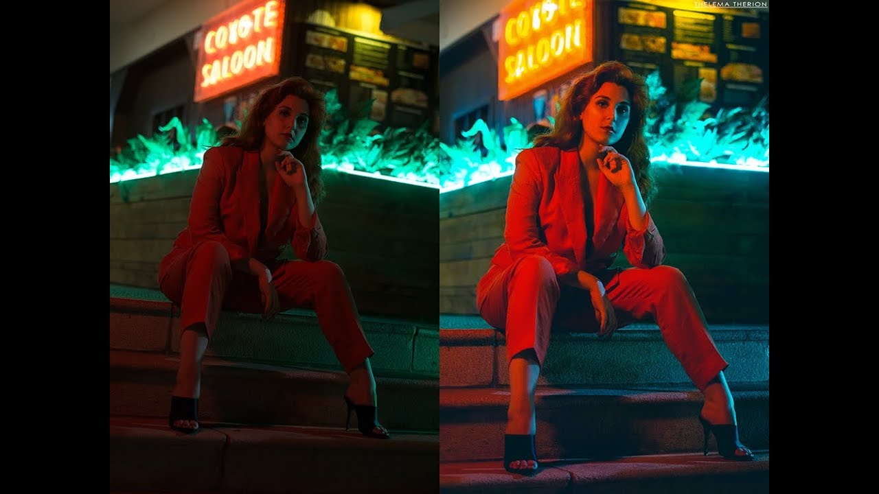 Ariel Night Portrait - Speed Edit in Lightroom and Photoshop