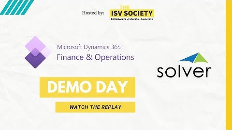 Finance Demo Day - Solver: Extended FP&A for Dynamics 365 Finance