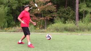 bottle on stick juggling trick
