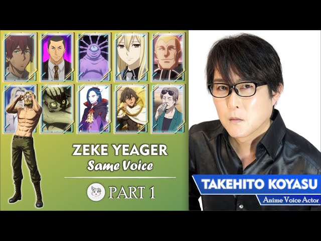 Takehito Koyasu [PART 1-Dio] - Voice acting/seiyuu collection that you  might not know! 子安 武人声優 