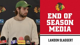 Landon Slaggert End of Season Media | Chicago Blackhawks