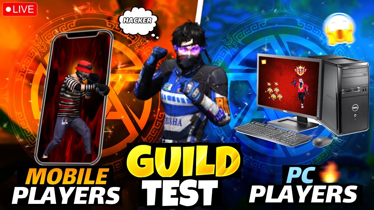 HARDEST GUILD TEST FF | FREE FIRE LIVE CUSTOM ROOM GIVEAWAY | FREE FIRE LIVE GUILD TESTING 