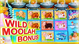 AMAZING WILD BONUS TRIGGER!!! Moolah Bonus! Invaders Return From The Planet Moolah  CASINO SLOTS