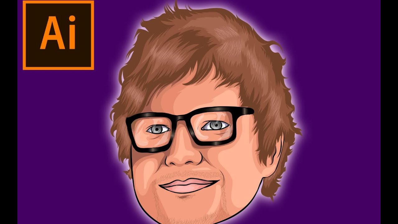 Cartoon Speed Art of Ed Sheeran - Adobe Illustrator ...