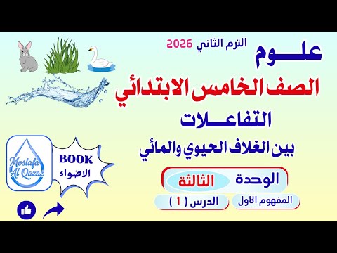 علوم الصف الخامس الابتدائي الترم الثاني 2026 المفهوم الاول درس 1 كتاب الأضواء 